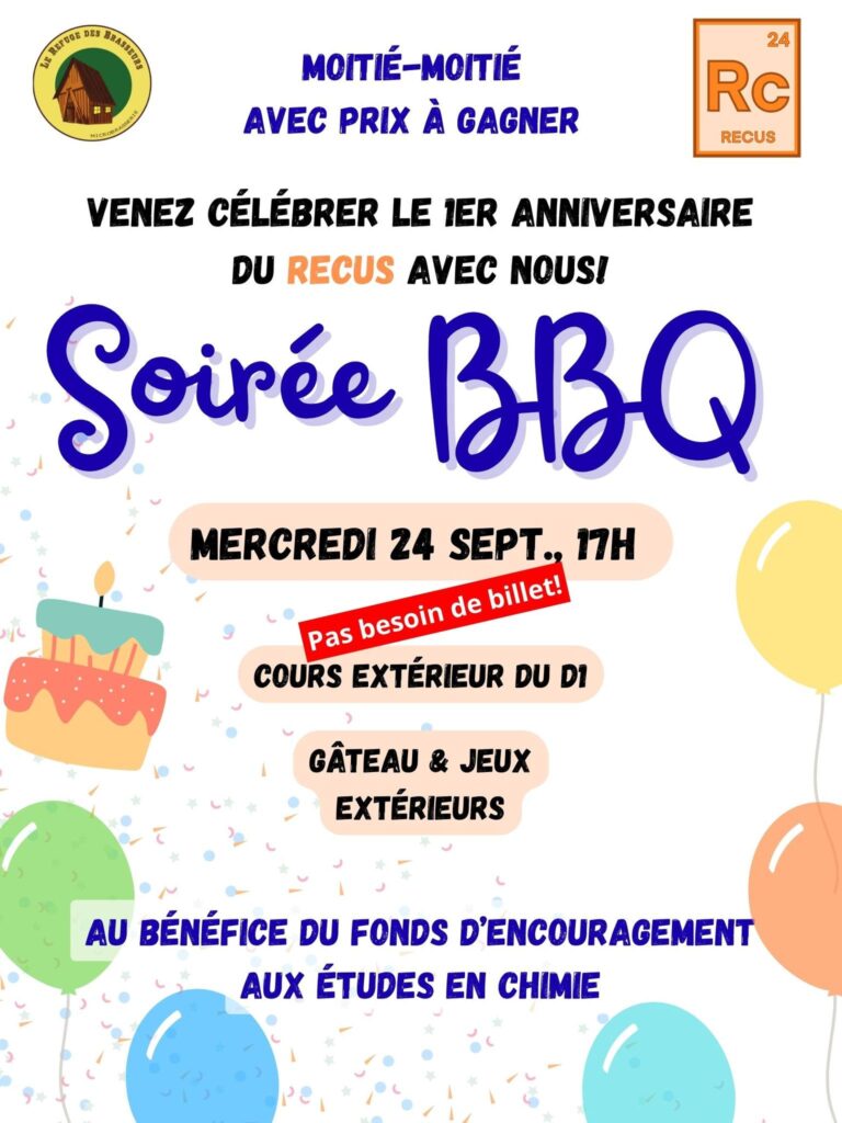 Soirée BBQ anniversaire du RECUS
